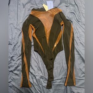 Mugler Black and Brown Women's Jacket